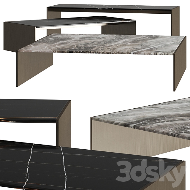 Minotti Lihna Coffee Tables 3DSMax File - thumbnail 1