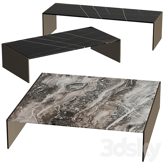 Minotti Lihna Coffee Tables 3DSMax File - thumbnail 2