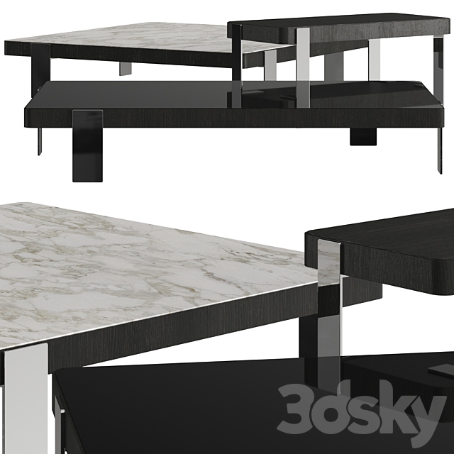 Minotti Mattia Coffee Tables 3DSMax File - thumbnail 1