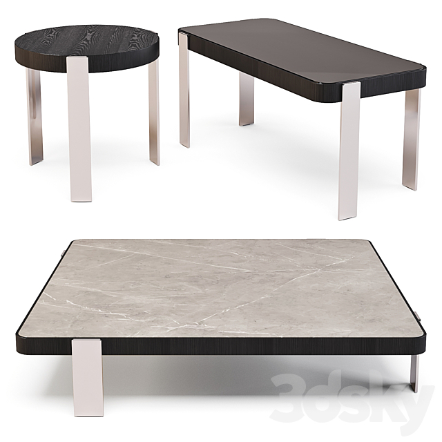 Minotti: Mattia – Coffee Tables Set 02 3DSMax File - thumbnail 1