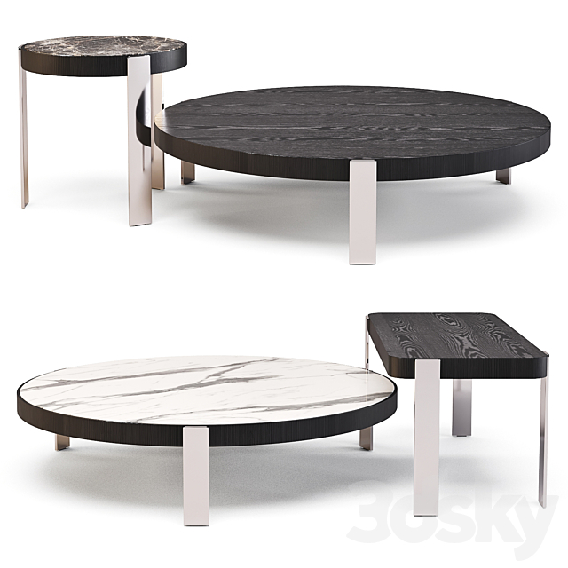 Minotti: Mattia – Coffee Tables Set 03 3DSMax File - thumbnail 1