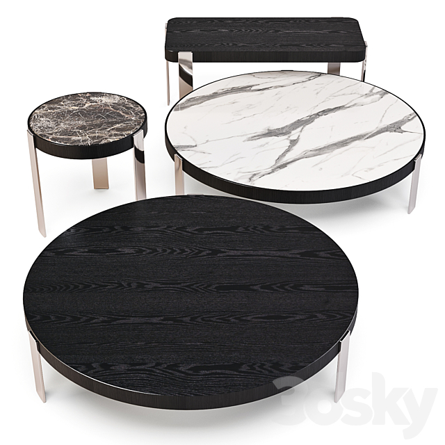 Minotti: Mattia – Coffee Tables Set 03 3DSMax File - thumbnail 2