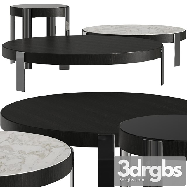 Minotti Mattia Round Coffee Tables 3dsmax Download - thumbnail 1