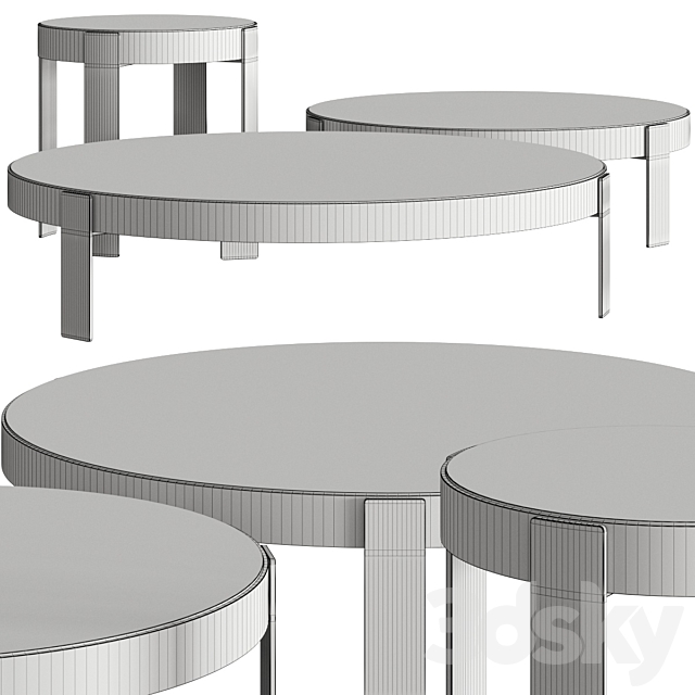 Minotti Mattia Round Coffee Tables 3DSMax File - thumbnail 3