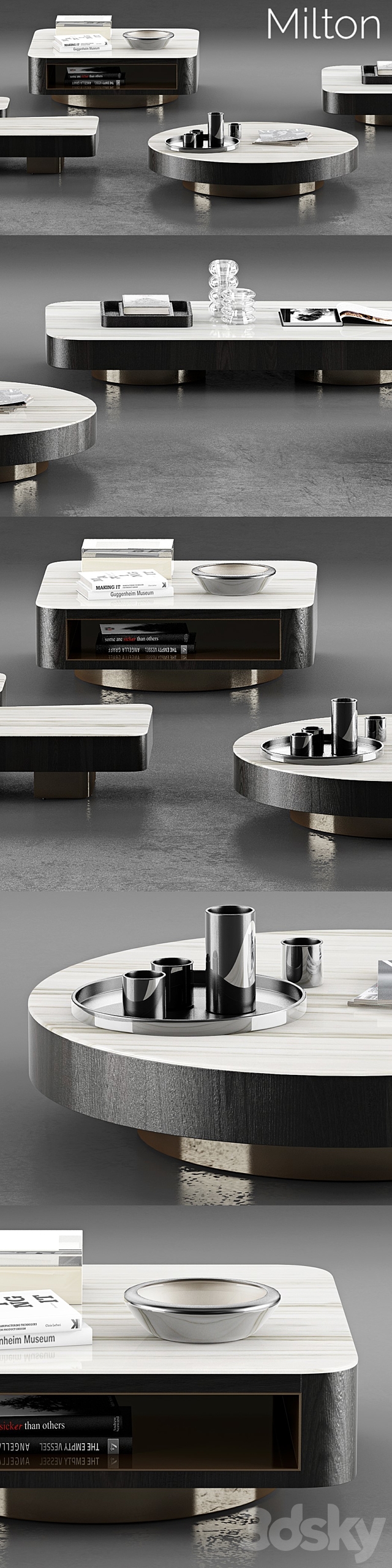 Minotti Milton Coffee Tables 3DSMax File - thumbnail 3