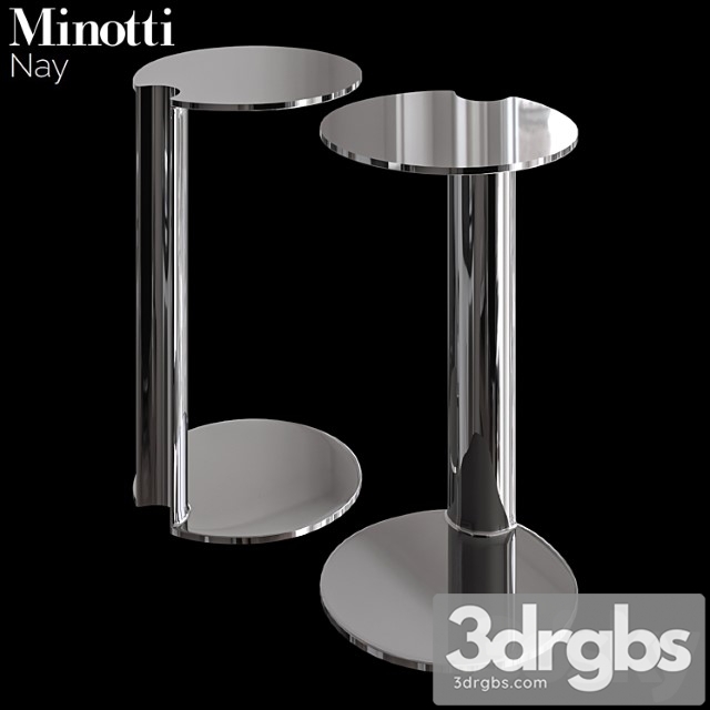 Minotti nay coffee table 2 3dsmax Download - thumbnail 1