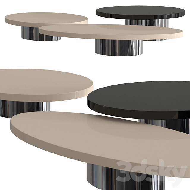 Minotti Raymond Coffee Tables 3DSMax File - thumbnail 1