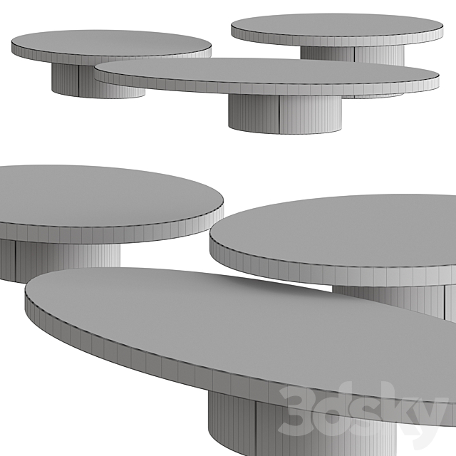 Minotti Raymond Coffee Tables 3DSMax File - thumbnail 2