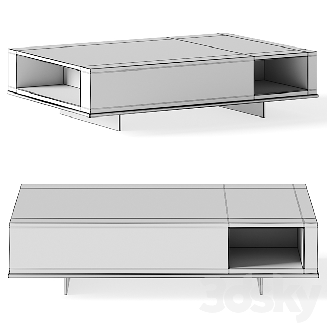 Minotti Roger Coffee Table 3DSMax File - thumbnail 3