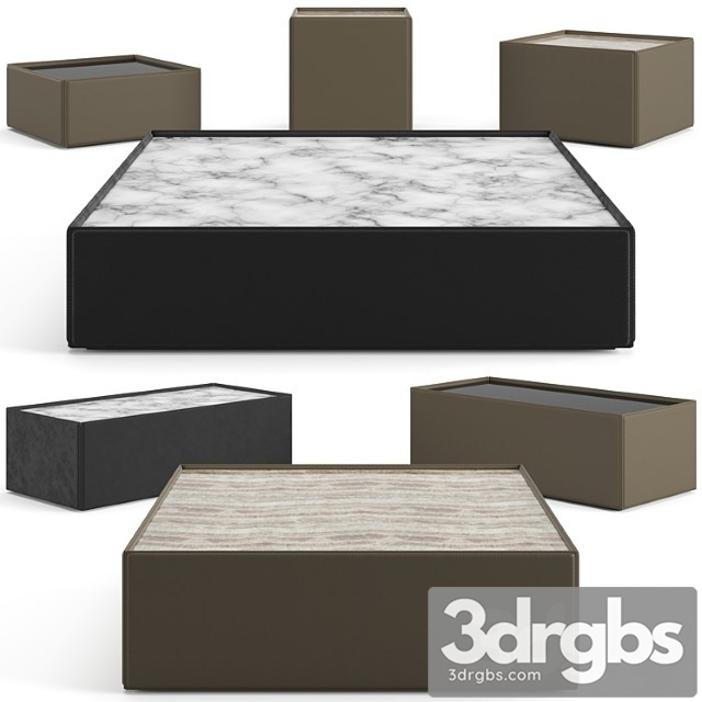 Minotti Side Coffee Tables Set 1 3dsmax Download - thumbnail 1