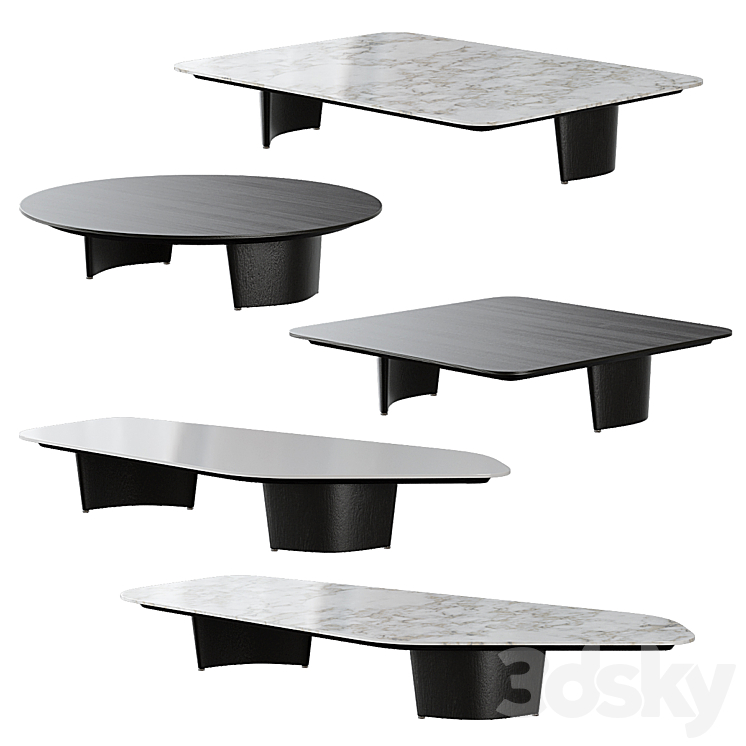 Minotti \/ Song Coffee Table 3DS Max Model - thumbnail 1