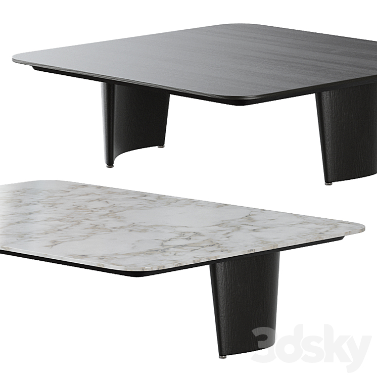 Minotti \/ Song Coffee Table 3DS Max Model - thumbnail 2