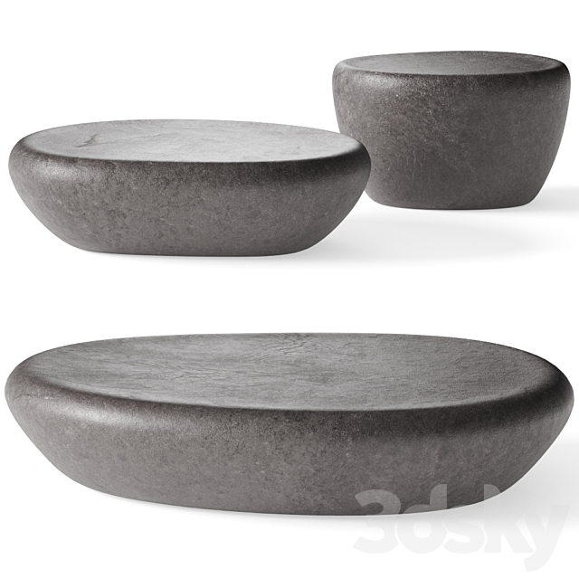 Minotti Stony Coffee Tables 3DSMax File - thumbnail 1