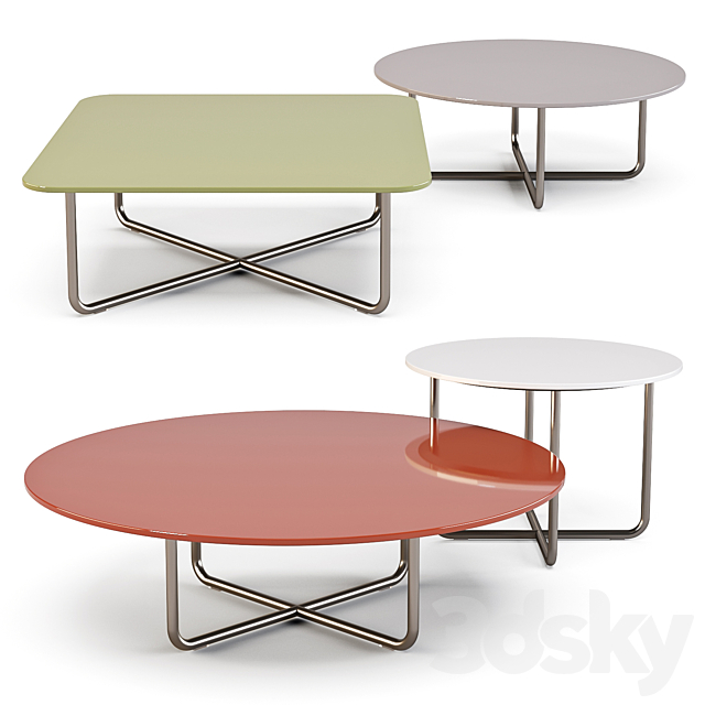 Minotti: Sunray Meg – Coffee Tables 3DSMax File - thumbnail 1