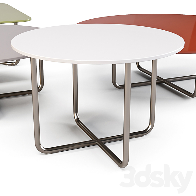 Minotti: Sunray Meg – Coffee Tables 3DSMax File - thumbnail 3