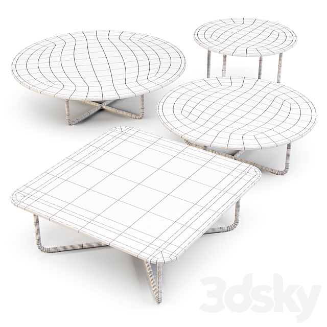 Minotti: Sunray Meg – Coffee Tables 3DSMax File - thumbnail 4