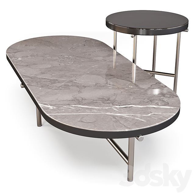 Minotti: Torii – Coffee Tables Set 01 3DSMax File - thumbnail 1