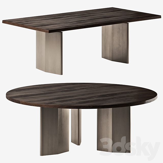 Minotti_morgan_table 3DS Max Model - thumbnail 1