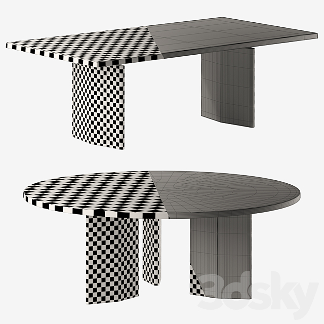 Minotti_morgan_table 3DS Max Model - thumbnail 3