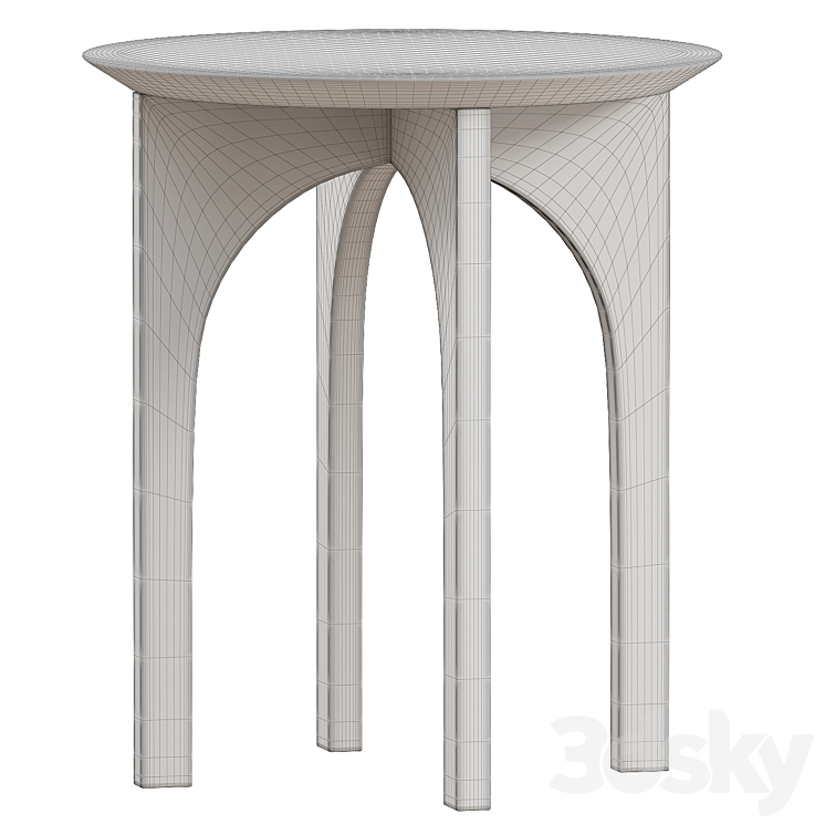 minus side table 3DS Max Model - thumbnail 2