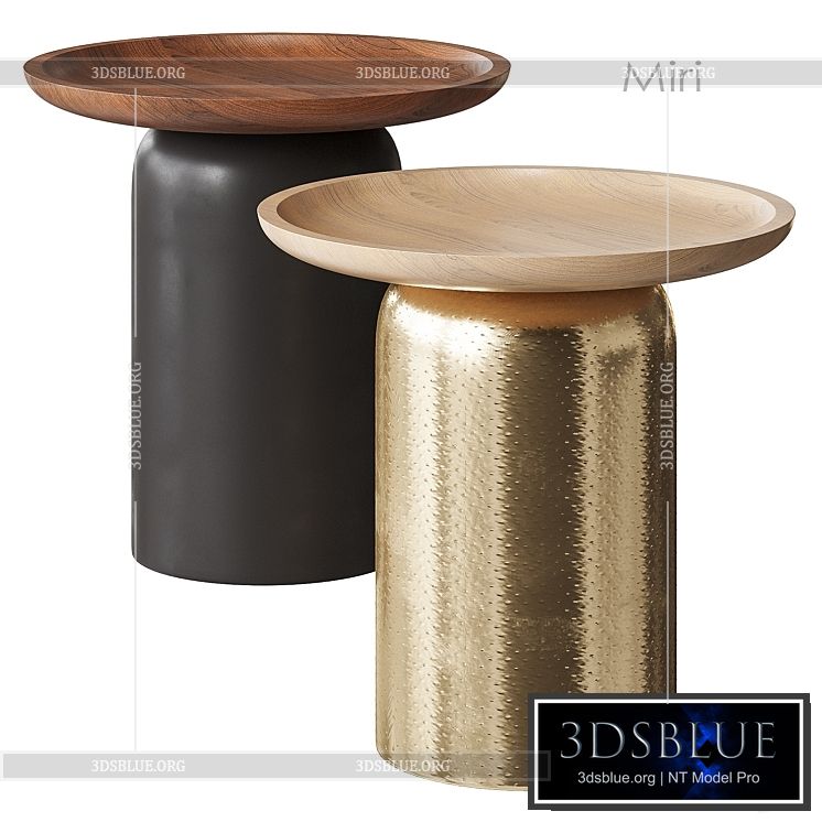 Miri Side Table West Elm 3DS Max - thumbnail 3