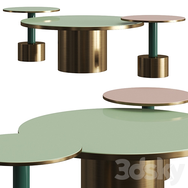 Moanne Rio Coffee & Side Tables 3DSMax File - thumbnail 1