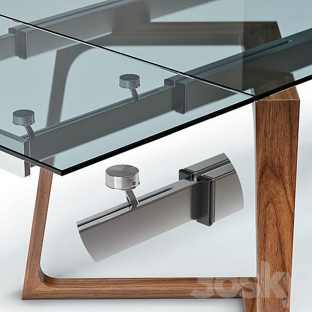 Modani Allister Extendable Dining Table 3DSMax File - thumbnail 2