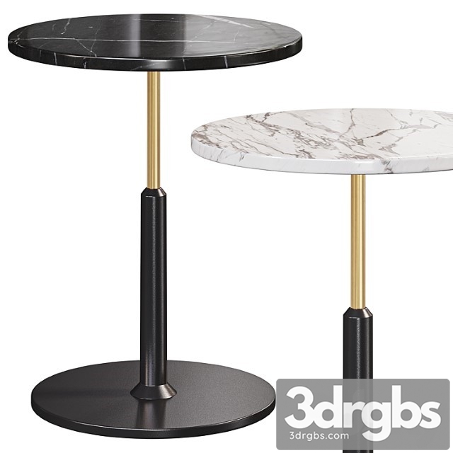 Modern Black Round Bar Table 3dsmax Download - thumbnail 1