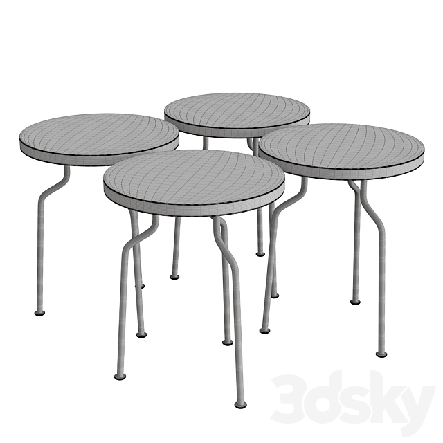 Modern Line Side Table 3DSMax File - thumbnail 2