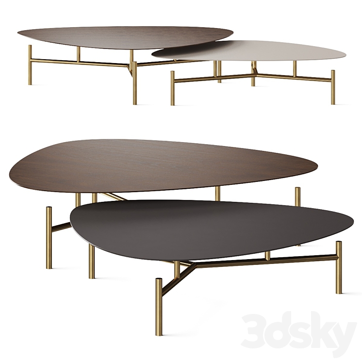 Modloft Finsbury Coffee Tables 3DS Max Model - thumbnail 1