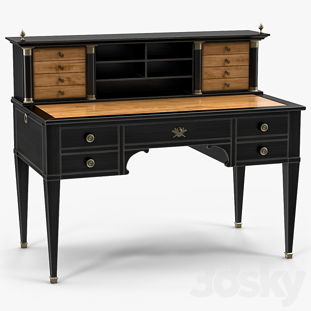 Moissonnier Ref 586 Empire Bureau A Gradin Desk 3DSMax File - thumbnail 1