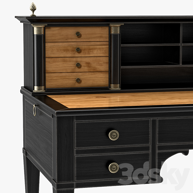 Moissonnier Ref 586 Empire Bureau A Gradin Desk 3DSMax File - thumbnail 3