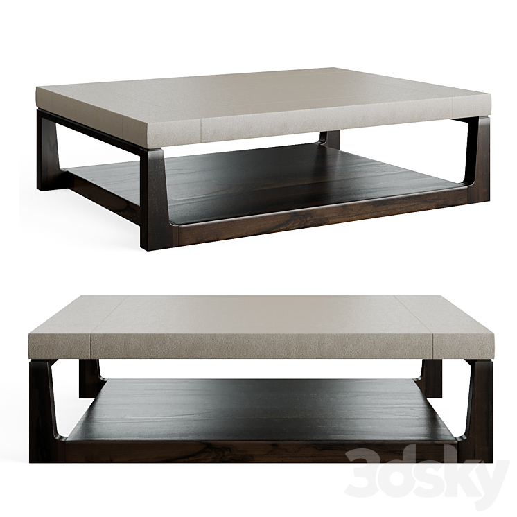 Mojave coffee table from the American factory Holly Hunt 3DS Max Model - thumbnail 1