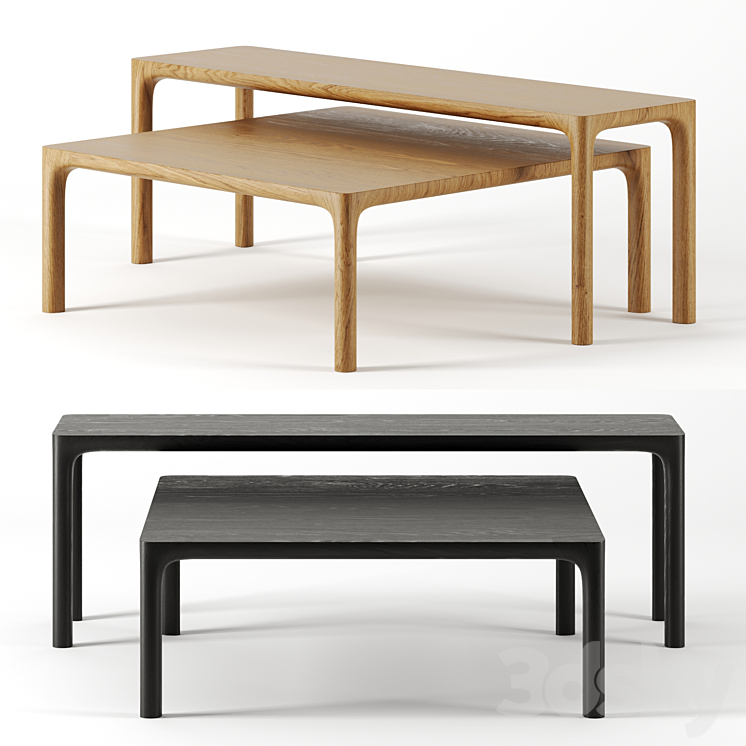 Molloy coffee tables by Nau design 3DS Max - thumbnail 1