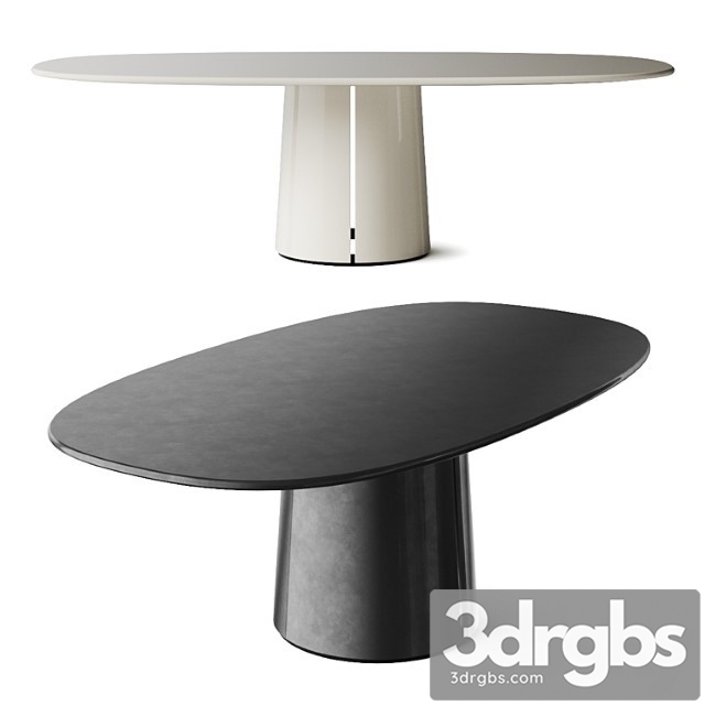 Molteni C Mateo Oval Dining Table 3dsmax Download - thumbnail 1