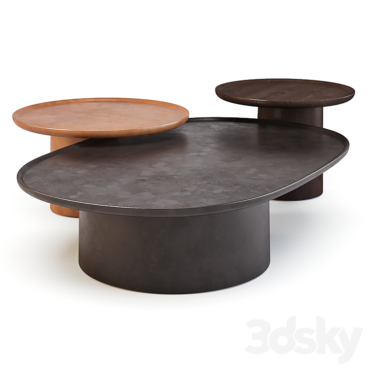 Molteni: Louisa – Coffee Tables 3DS Max - thumbnail 1