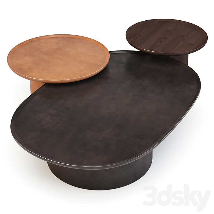 Molteni: Louisa – Coffee Tables 3DS Max - thumbnail 2