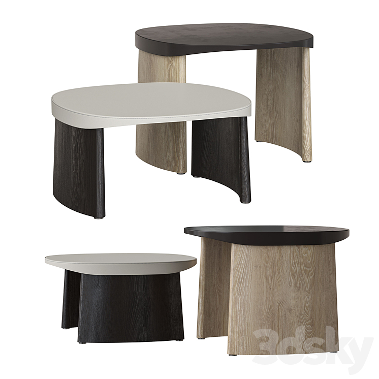 Molteni&C Cleo Coffee tables 3DS Max - thumbnail 1