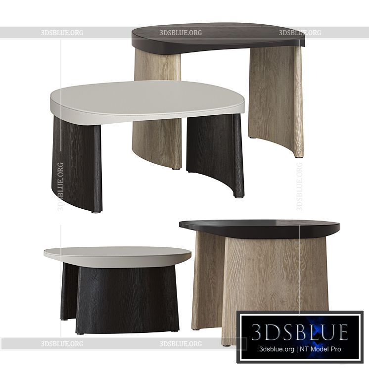 Molteni&C Cleo Coffee tables 3DS Max - thumbnail 3