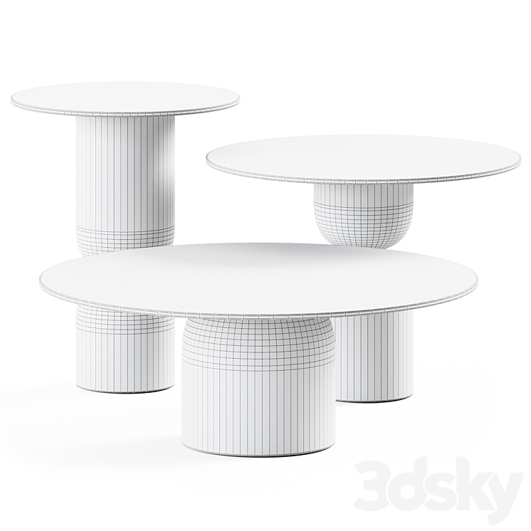 Moma Coffee Tables Ana Roque Interiors 3DS Max Model - thumbnail 2