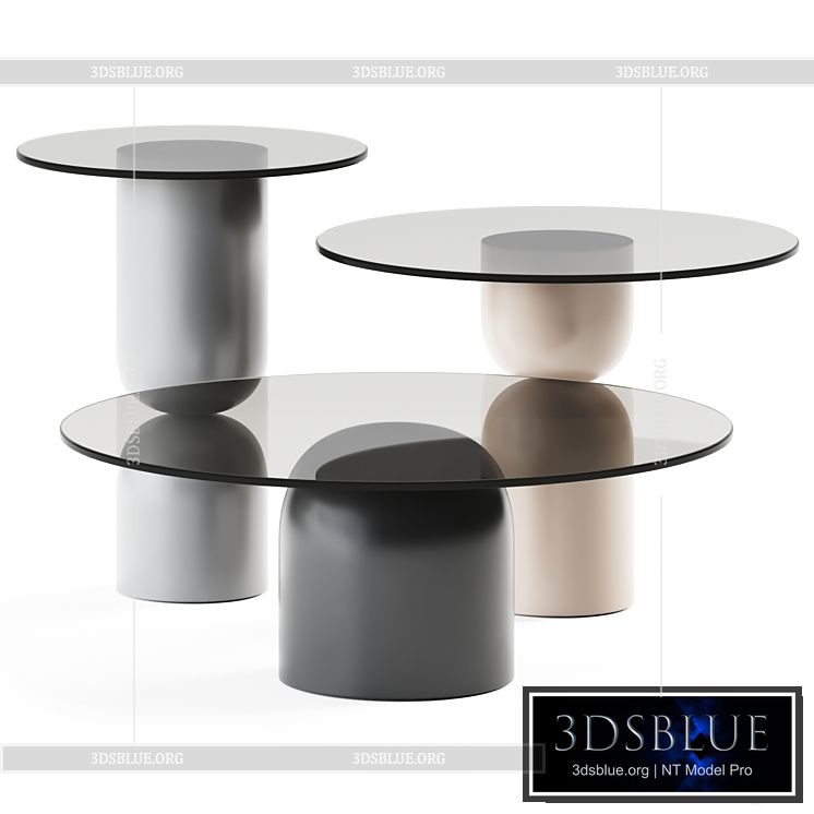 Moma Coffee Tables Ana Roque Interiors 3DS Max - thumbnail 3