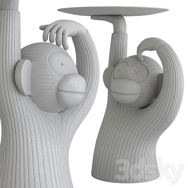 Monkey table 3ds Max - thumbnail 1