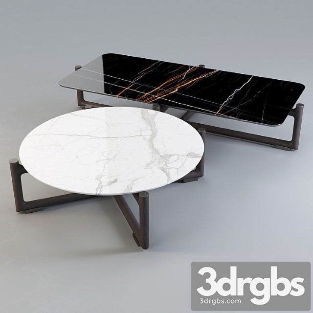 Mood By Flexform Coffee Table Icaro Set 02 1 3dsmax Download - thumbnail 1