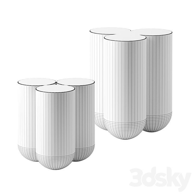 Moor side tables by Lisa Allegra 3DS Max Model - thumbnail 2