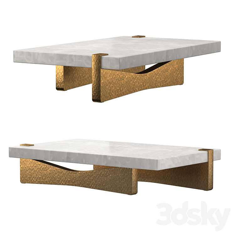 MOORE COFFEE TABLE 3DS Max Model - thumbnail 1