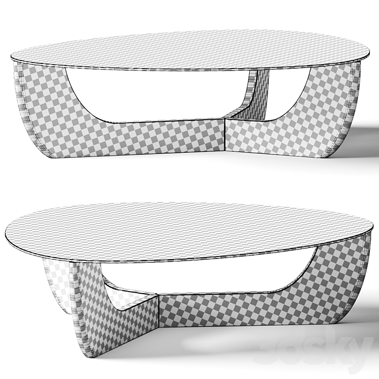 More Cala Coffee Table 3DS Max Model - thumbnail 2