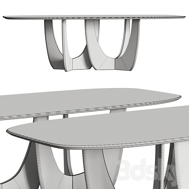 More Cala Dining Table 3DSMax File - thumbnail 2