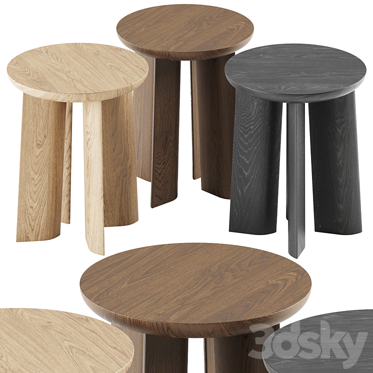 More P68 Side Table 3DS Max Model - thumbnail 1