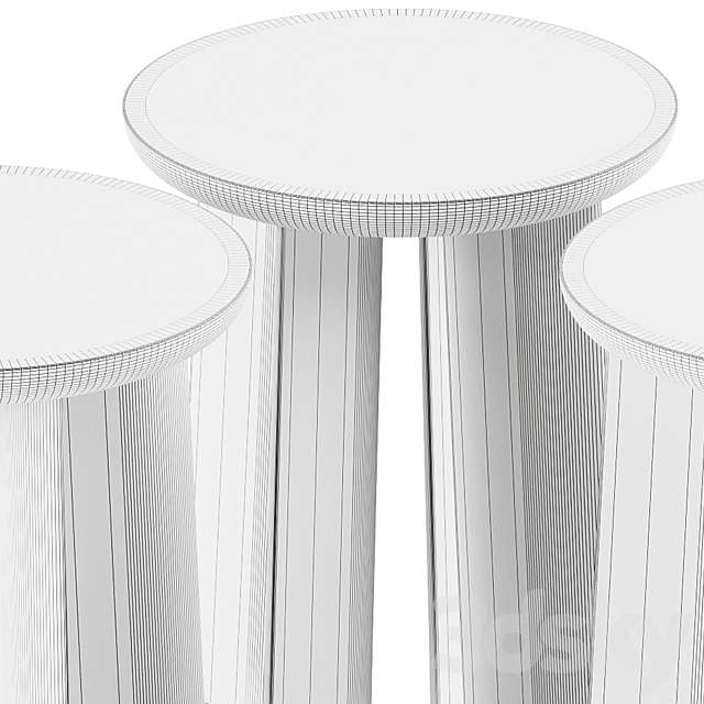 More P68 Side Table 3dsMax Model - thumbnail 5