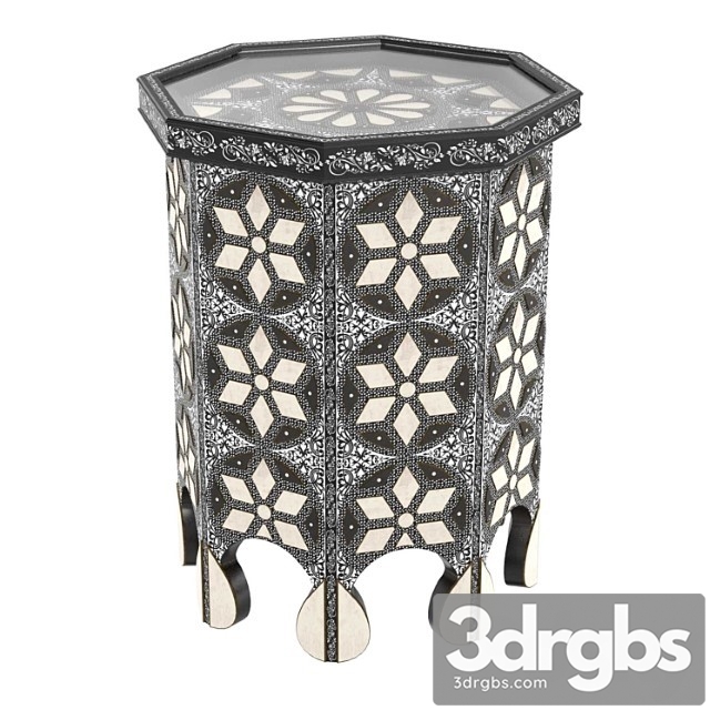 Moroccan Bazar Eleph Side Table 1 3dsmax Download - thumbnail 1